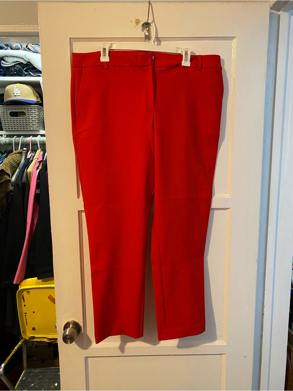 Rachel Zoe Men's Red Dress Pants - Straight Leg
